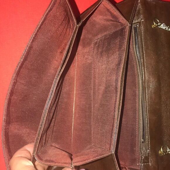 Bogs by Varon VTG Python hon & Snakeskin Clutch Envelope Women Bag - Picture 8 of 16